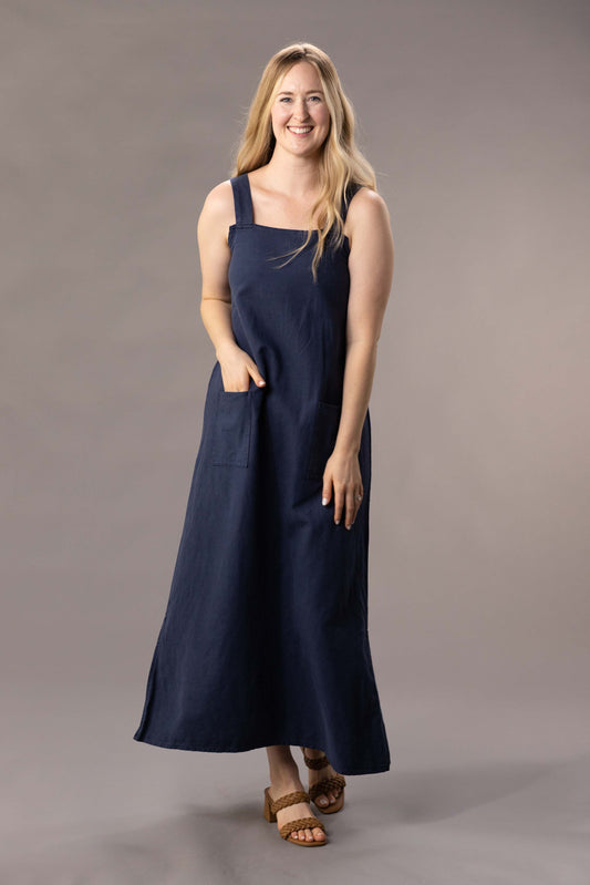 Navy Tammy Dress - Long