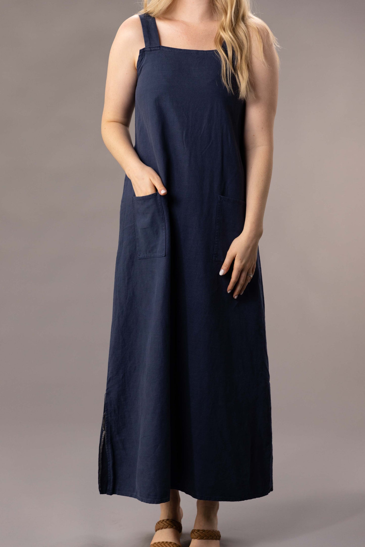 Navy Tammy Dress - Long