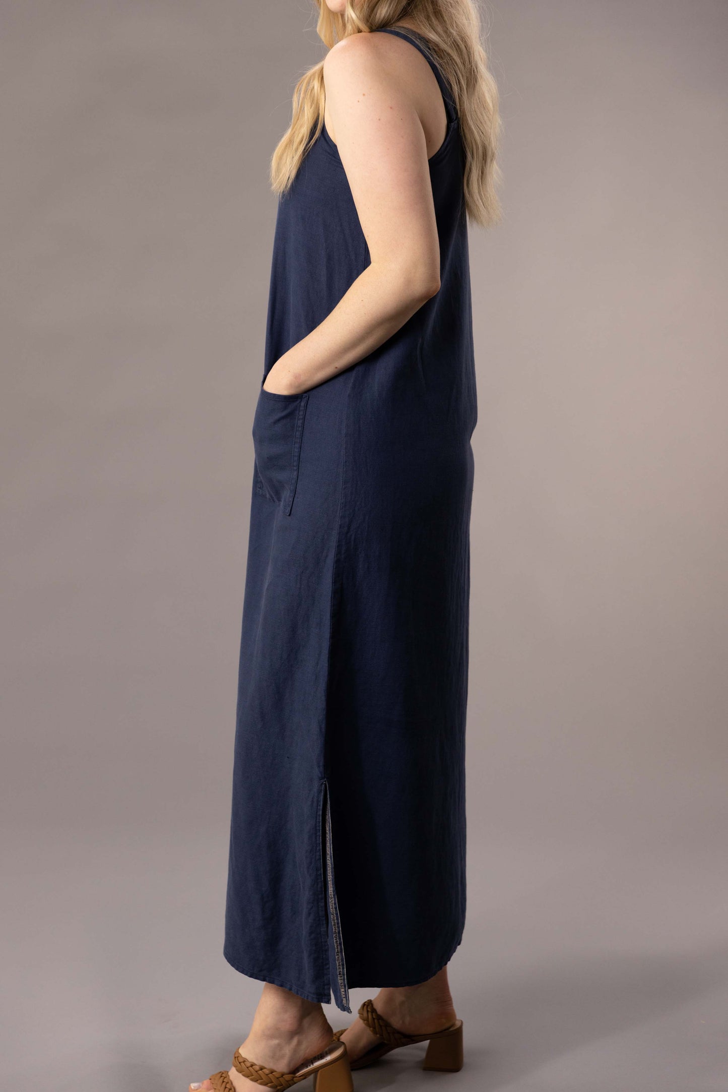 Navy Tammy Dress - Long